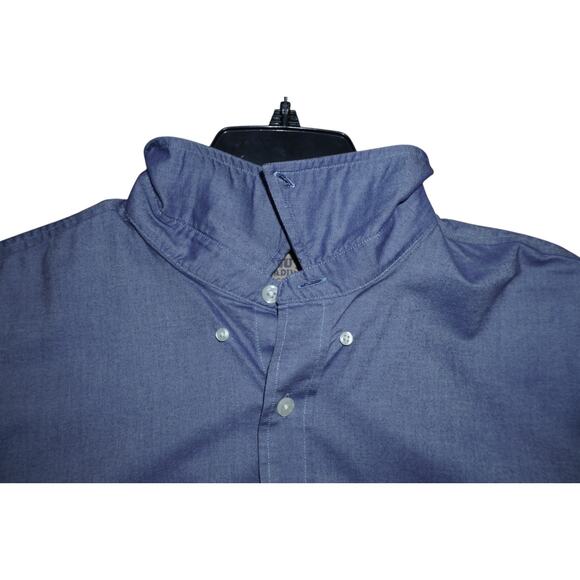 Duluth Trading Co. 2XLT Heavy-Duty Work Button-Down Shirt Navy Cotton - Picture 7 of 7